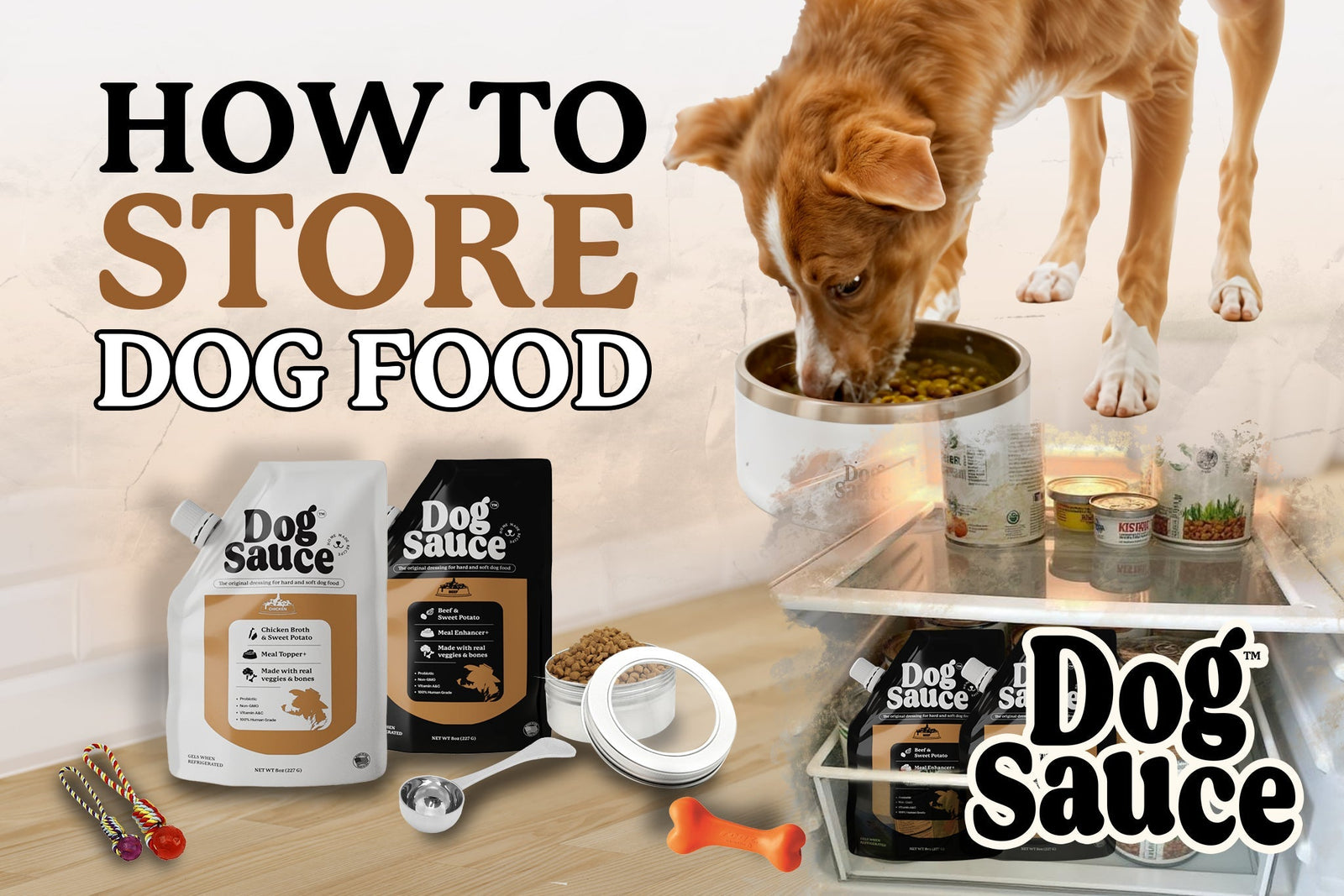 how to store dog food