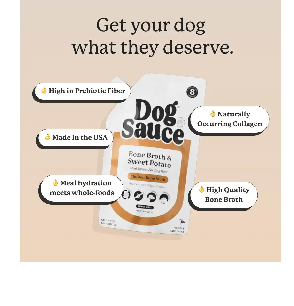 DogSauce Prebiotic Meal Topper For Dogs DogSauce