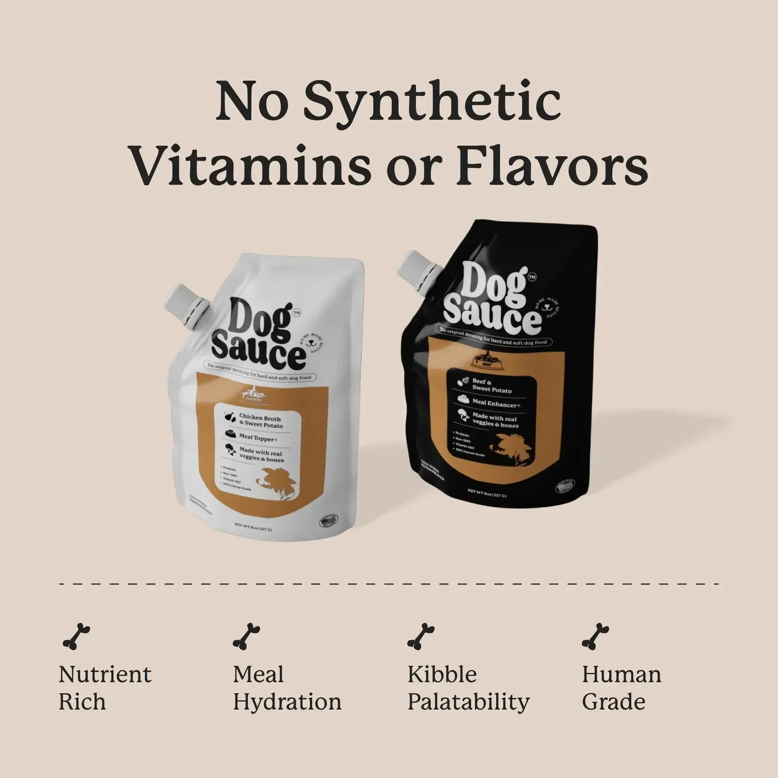 dogsauce meal topper chicken and beef