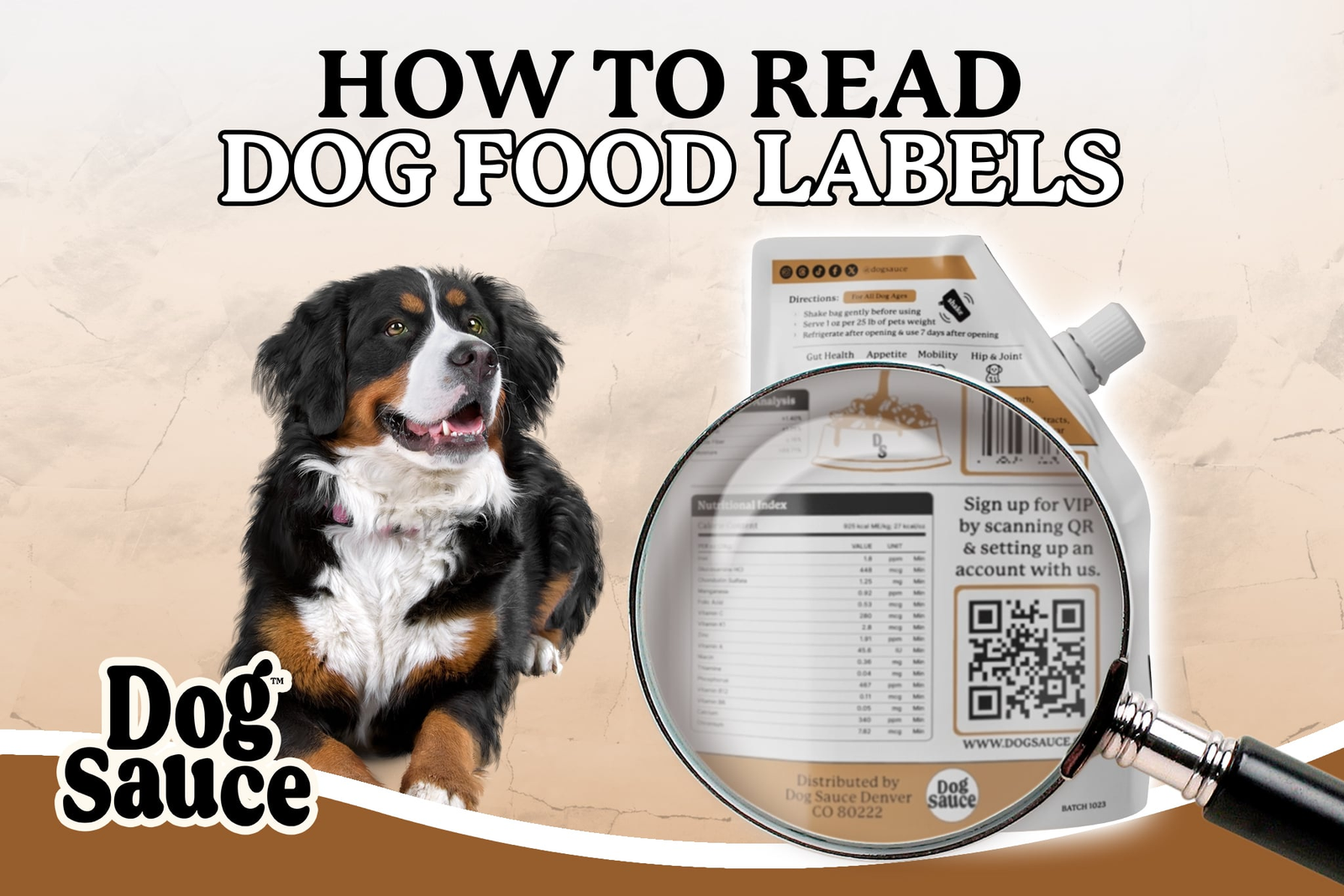 how to read dog food labels